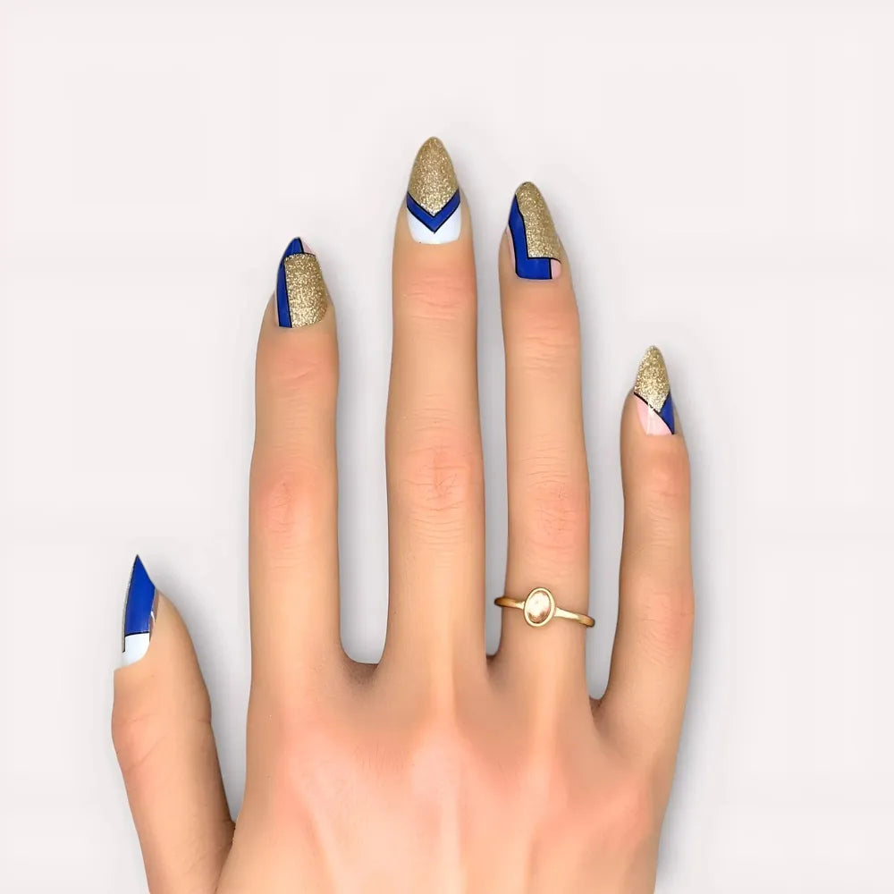 Majorelle-nail wraps-stickers pour ongles-Madame Nails