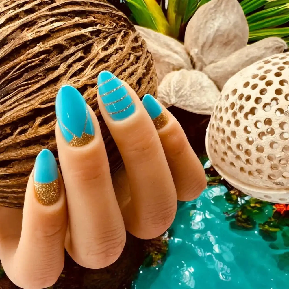 Caraïbe-nail wraps-stickers pour ongles-Madame Nails