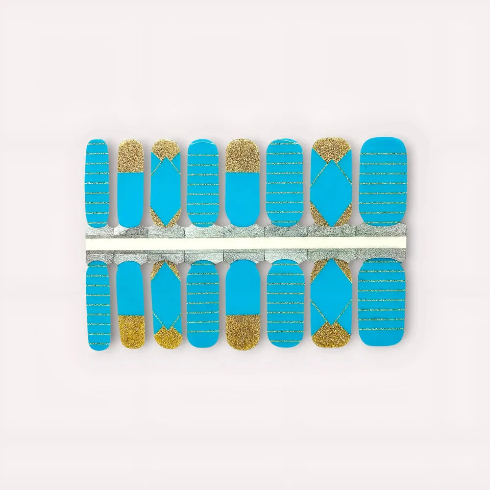 Caraïbe-nail wraps-stickers pour ongles-Madame Nails