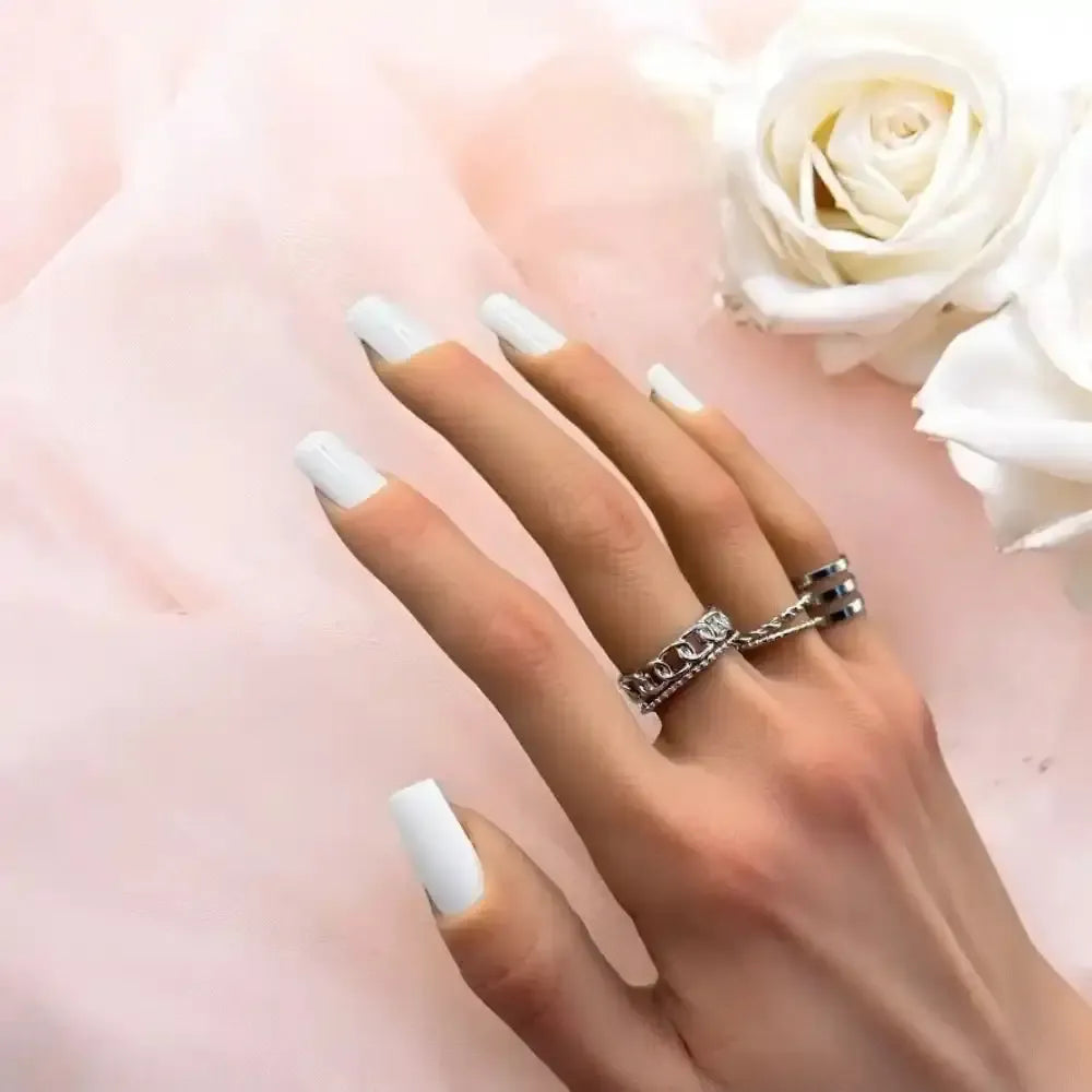 Ivoire-Nail Wraps-Stickers pour ongles-Madame Nails