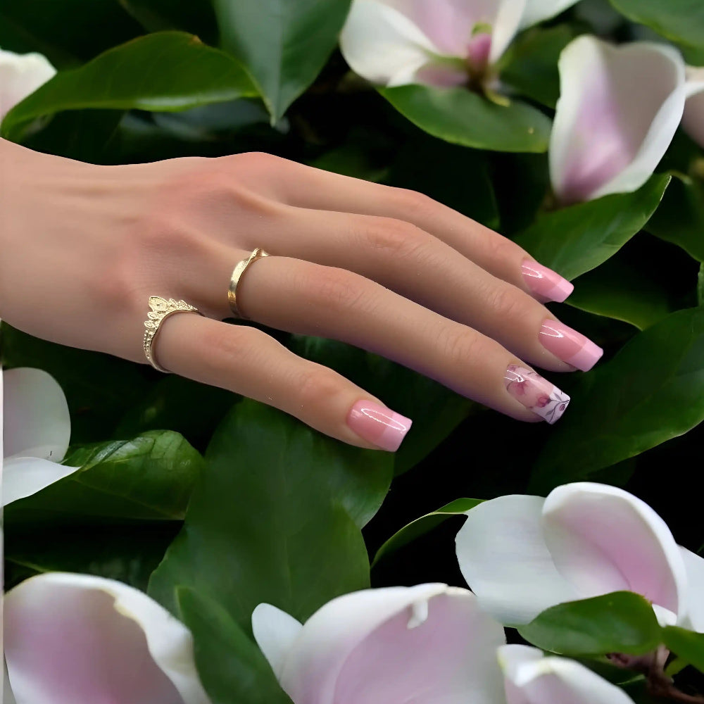 Magnolia-nail wraps-stickers pour ongles-Madame Nails