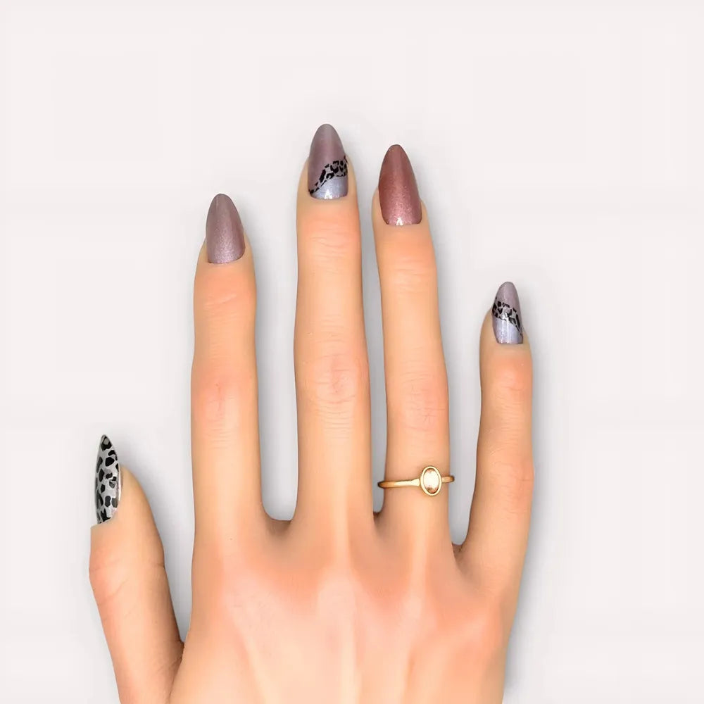 Beige chic-nail wraps-stickers pour ongles-Madame Nails