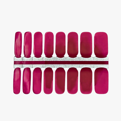 Plaque de Nail Wraps Pinky Winky avec 16 wraps de différentes tailles, prêts pour une manucure parfaite